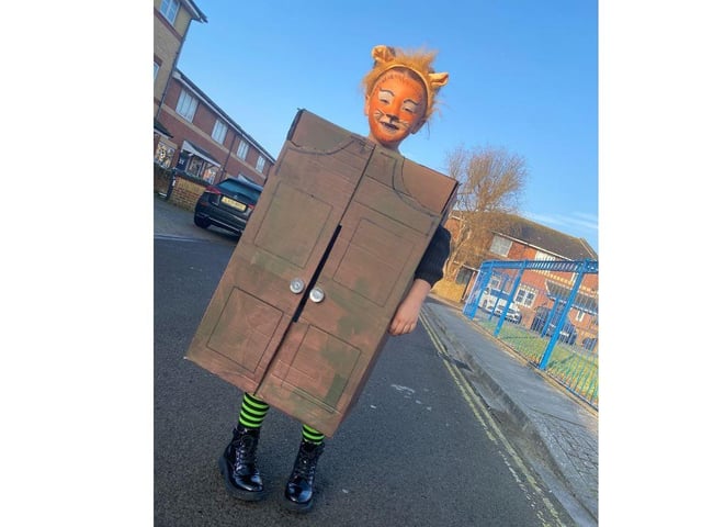 Thea looks wonderful in her home-made costume celebrating the classic book 'The Lion, Witch and Wardrobe'.
