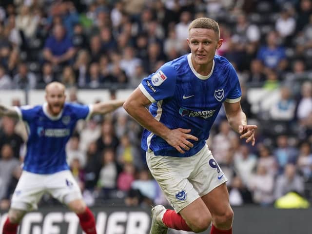 Colby Bishop celebrates his last-gasp leveller at Derby to secure a 1-1 draw. Picture: Jason Brown/ProSportsImages