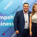 The show's founder, Josh Mitchell, with previous keynote speaker, Baroness Karren Brady.