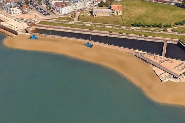 Visualisations of how the sea defence work in Southsea could look. Picture: Portsmouth City Council