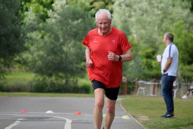 Colin Towner taking part in a park run