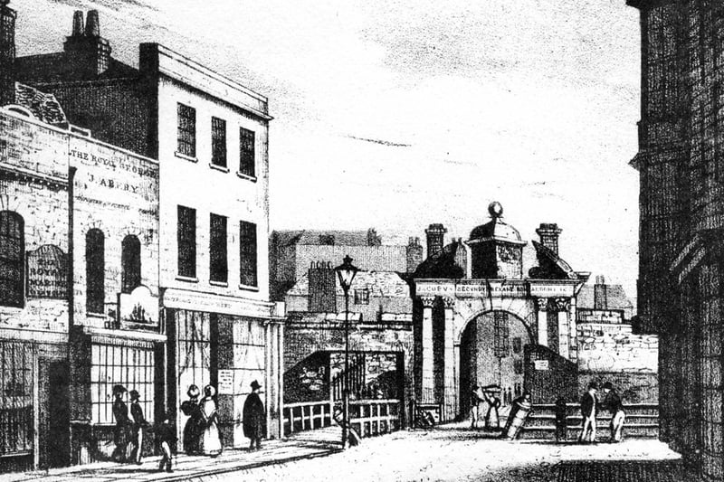 Broad Street sketch 1800's