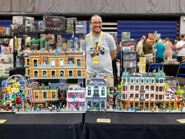 Gary from Kent created this huge Lego street which took years. Picture: Marcin Jedrysiak