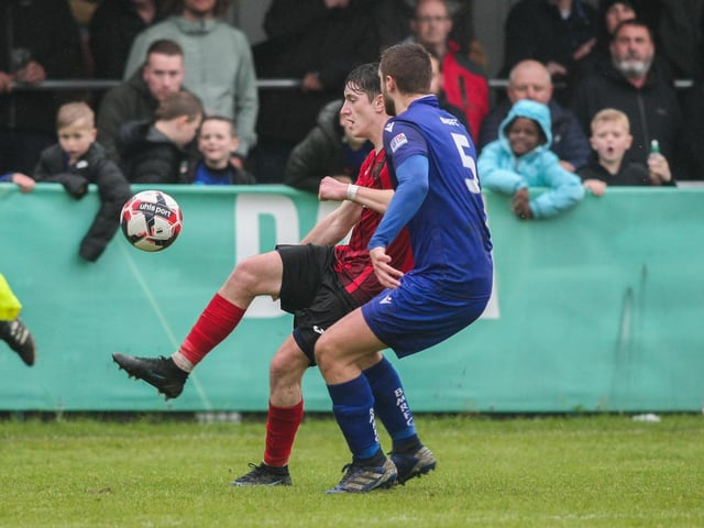 Baffins (blue) v Petersfield. Picture by Nathan Lipsham
