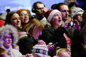 Pictures of the crowd at the Christmas lights switch in Palmerston Road, Southsea. Picture: Chris Moorhouse