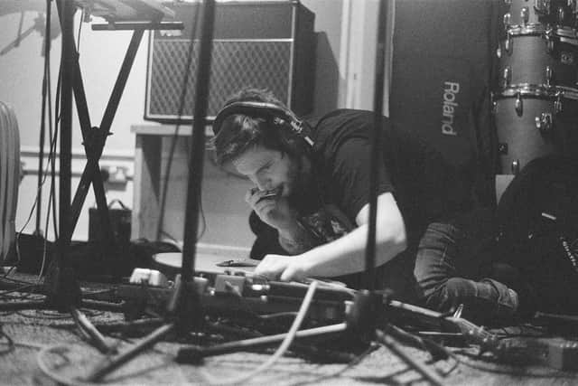 Tom Bryan in recording studio. 
All pictures contributed.