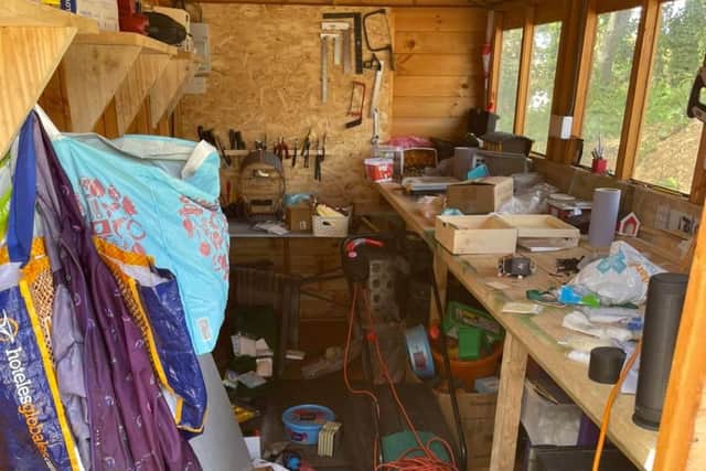 Owner Mark Wilson said his workshop was 'trashed' after youths broke in on May 19 and stole his spray paint. Picture: Southsea Model Village