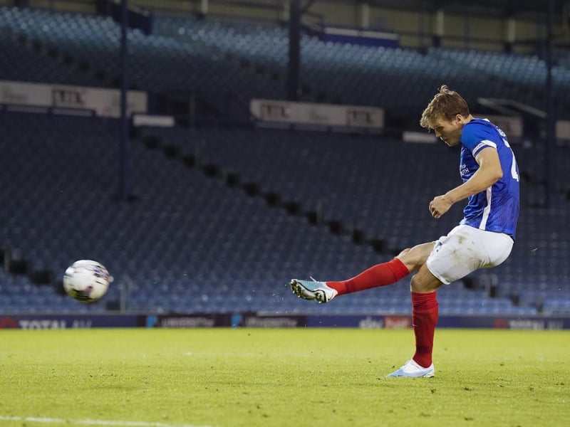 'As Pompey captain, I scored twice in that Bristol Street Motors Trophy match, the second a right-footed 30-yarder. Well, I have never scored a goal like that in my life!'The best thing about it is ever since, every single time I get past the halfway line, I hear the Pompey crowd shout “Shoot”. Every single time.'I don’t even know why I shot against Fulham, to be honest. I think it was because I was a bit annoyed with how the game was going. I could see Ryley was about to get the ball and thought “If he passes it to me, I’m just going to shoot” because I was that annoyed.'1/2
