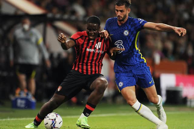 Bournemouth youngster Christian Saydee in pre-season action against Chelsea last summer   Picture: Alex Burstow/Getty Images