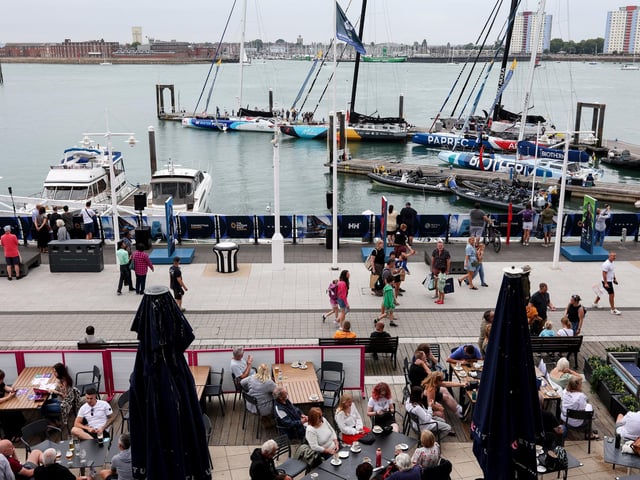 The Ocean Race's Fan Day at Ocean Live Park, Gunwharf Quays. Picture: Chris Moorhouse (160825-23)