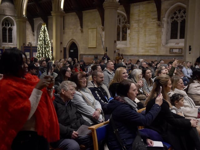 The News Carol Service was held at St Mary's Church in Fratton.   Picture: Sarah Standing (061224-7271)