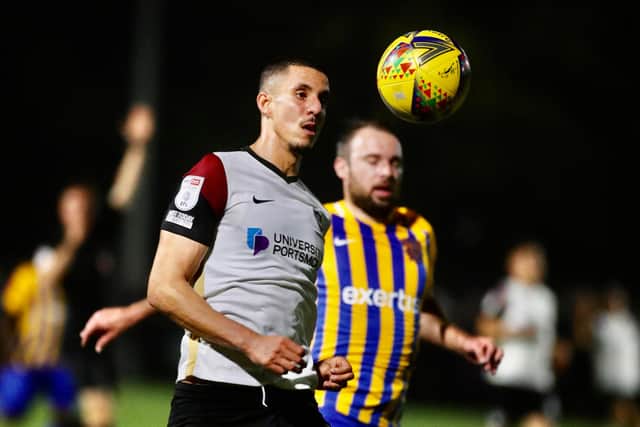 Gassan Ahadme felt Pompey deserved their victory over Basingstoke Town in the Hampshire Senior Cup. Picture: Stuart Martin (220421-7042)