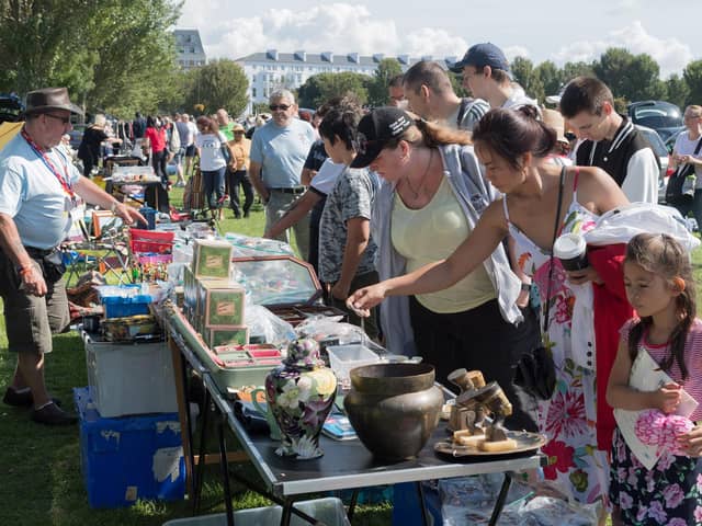 A previous car boot sale. The annual car boot sales on Southsea Common are a popular draw to the seafront.
 Picture Credit: Keith Woodland