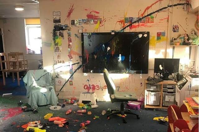 Some of the damage caused to Arundel Court Primary Academy & Nursery in Northam Street, Landport. 

Picture: Arundel Court Primary Academy & Nursery