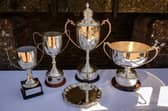 HMS Collingwood held the Junior Leaders Fieldgun Competition (JRFG) with teams from the RN and Army, Sea Cadets, BAE and UTC Colleges.
Junior Leaders Competition Trophies.
Picture: Keith Woodland