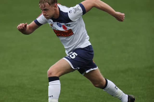 George McLennan was shown a straight red card