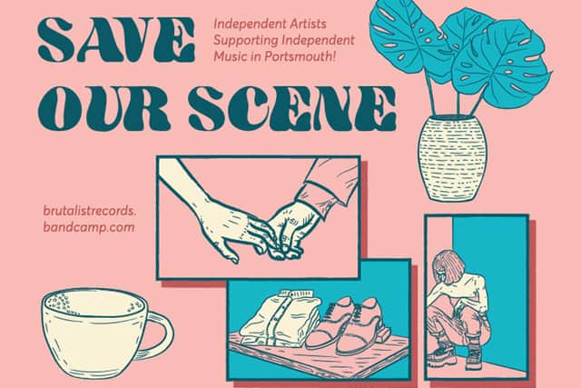 Save Our Scene artwork by Myles Bartholomew.
