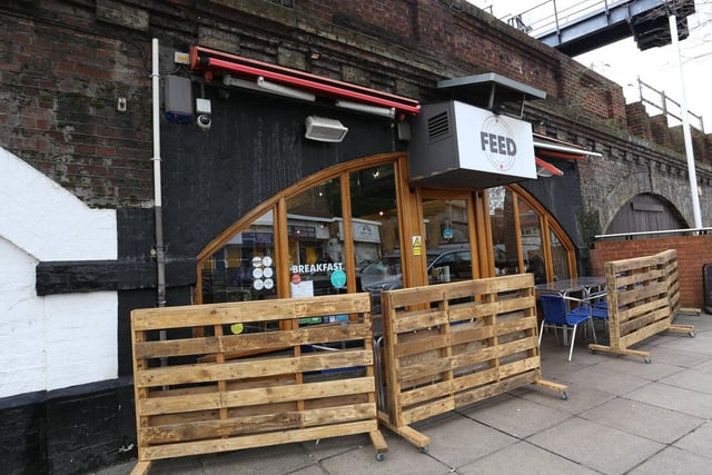 This cafe in the Arches in the Hard, Portsmouth, delivers through Deliveroo and is one of the best to get a takeaway from according to Tripadvisor. It has a 4.5 star rating based on 442 reviews.