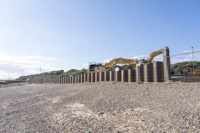 Stokes Bay sea wall defences