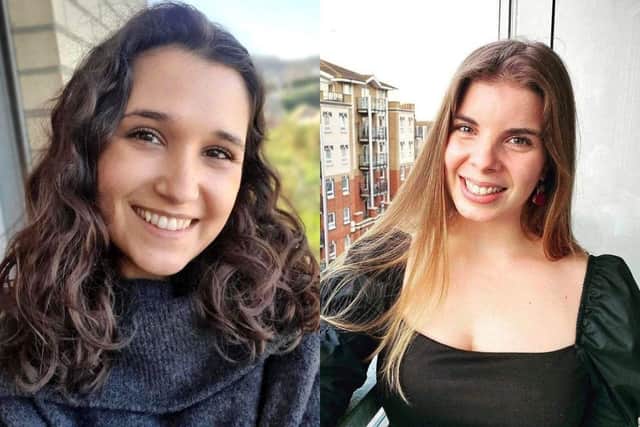 Tatiana Brandao (left), 30, and Raquel Moreira, 28, who both worked at University Hospital Southampton (UHS), were killed in the accident involving a Jeep and a bus near the Grand Canyon, Arizona, on February 3.