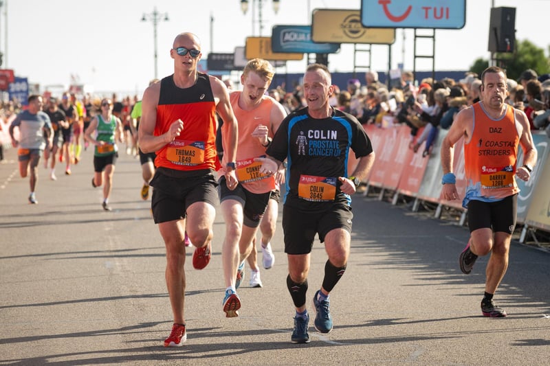 Runners taking part in the race.