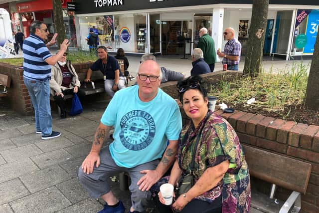 Bernadette Carter, 56, and Harry Dykes, 62, from High Wycombe. Picture: Richard Lemmer