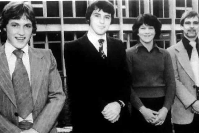 Newcomers to The News in 1978. From left: Tony Upfold, Mark Wingham, Diane Perry, Chris Owen