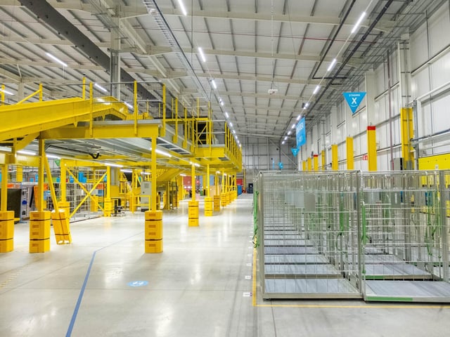 Inside the warehouse