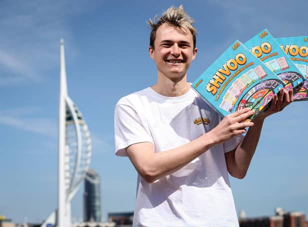 Harry Selway is the inventor of a new board game - Shivoo - which he has just launched. He gave up his job as a project manager at BT to do so, and is pictured in GosportPicture: Chris Moorhouse (jpns 070521-25)