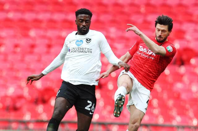 Pompey forward Jordy Hiwula