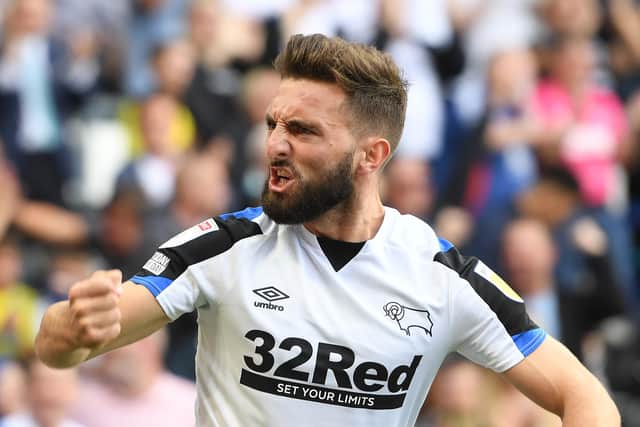 Wigan are set to sign Derby's Graeme Shinne, according to reports. (Photo by Tony Marshall/Getty Images)