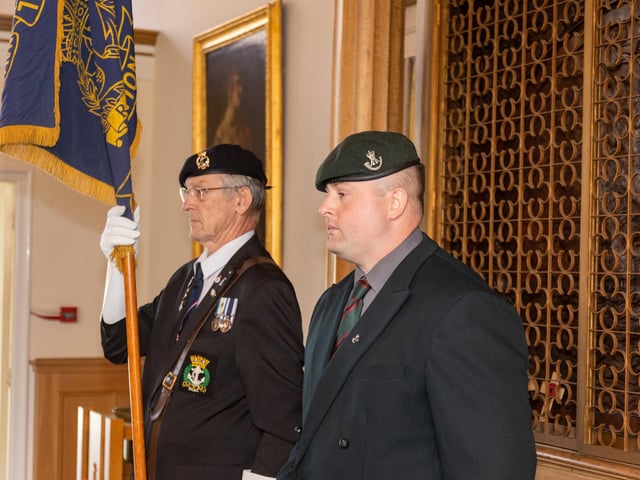 Pictured - Standard Bearer Graham Brown and Bugler Elliott Hayward
Photos by Alex Shute