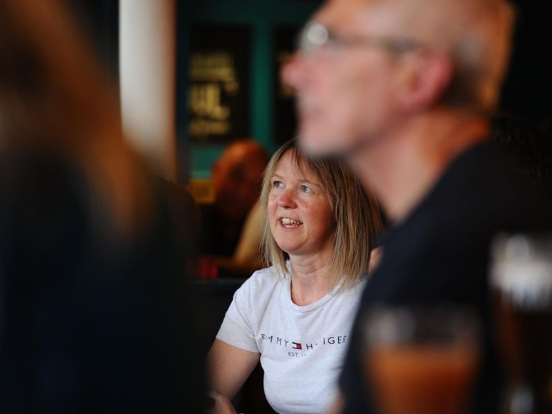 Fans at the The Shepherd's Crook Pub and Kitchen in Milton watching the game