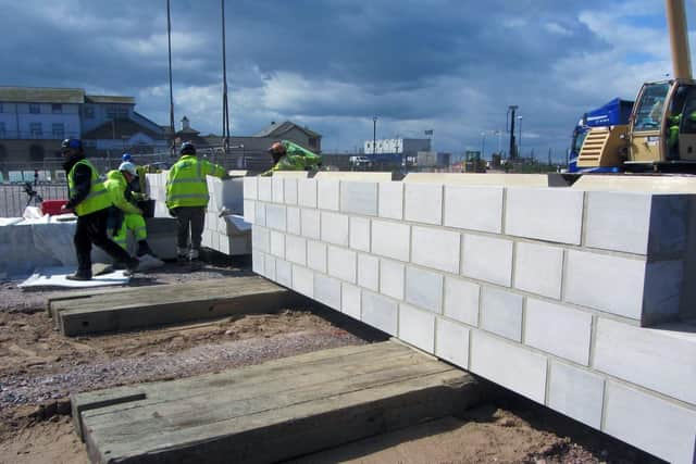 Southsea's new sea defences will closely resemble the historic Long Curtain Moat area.