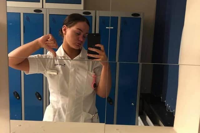 Aoife Dreelan from Portsmouth, a nursing student at the University of Brighton