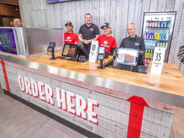 New restaurant, Slim Chickens has opened in Gunwharf Quays, Portsmouth on 26th January 2024
Pictured: Interior of Slim Chickens at Gunwharf Quays, Portsmouth
Picture: Habibur Rahman