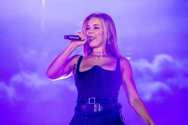 Pictured - Becky Hill. Photos at Alex Shute