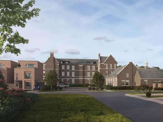 A CGI of the proposed redevelopment of St James\' Hospital in Portmouth. Credit: PJ Livesey