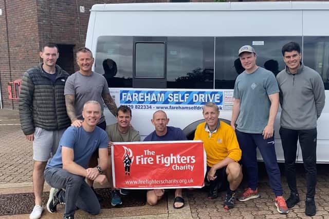 Firefighters from Southsea Fire Station completed the The Welsh 3000 challenge and raised over £1,000 for charity. The walkers were Simon Haswell, Gareth Smith, Paul Rogers, Steve Winter, Paul Marine and Josh Barnes. The support crew were Al Smith and Ben Taylor. Picture: Southsea Fire Station.