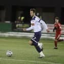 Josh Taylor on the ball during Hawks' lost at Hemel. Pic: Kieron Louloudis.