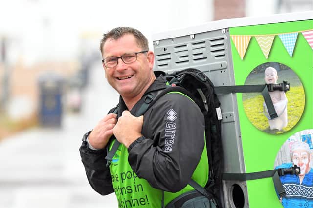 Ian Douglas in one of his previous walking endeavours. 
Picture: Malcolm Wells