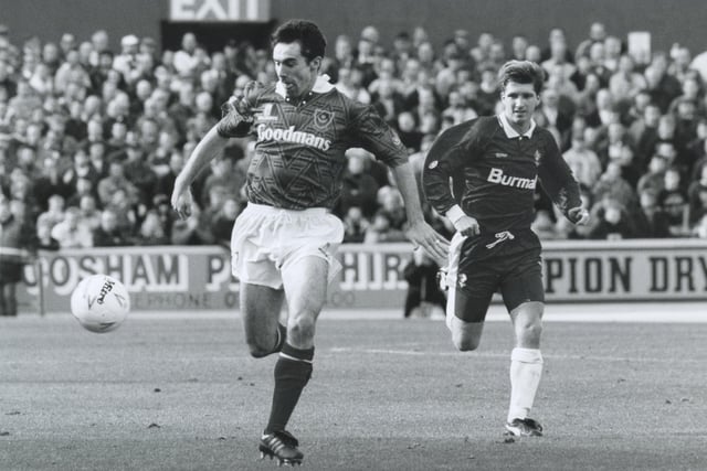 Pompey's Alan McLoughlin on October 12, 1992. The News PP4016