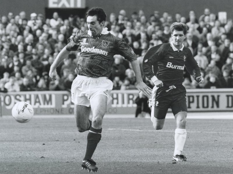 Pompey's Alan McLoughlin on October 12, 1992. The News PP4016