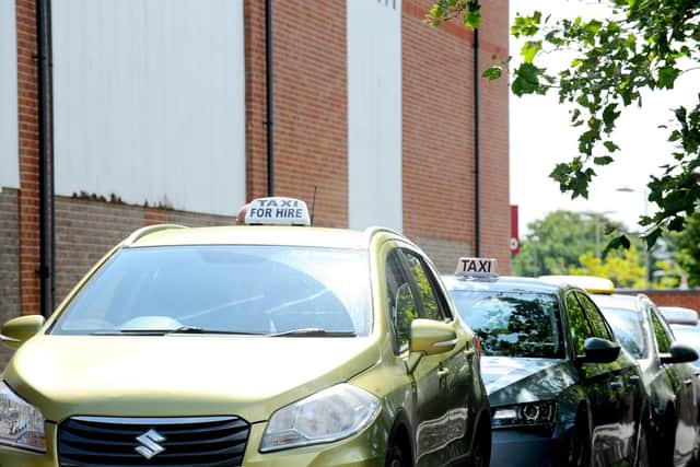 Taxis in Fareham town centre.
Picture: Sarah Standing (200723-9700)