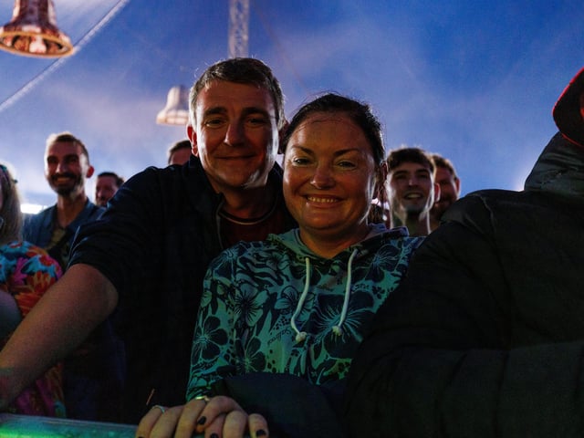 Pictured: The Crowds watching Comedian Frankie Boyle at Big Top Comedy and Cabaret tent Picture:Marcin Jedrysiak