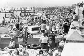 Hayling beach is extremely popular for the summer of 1980. The News PP5495