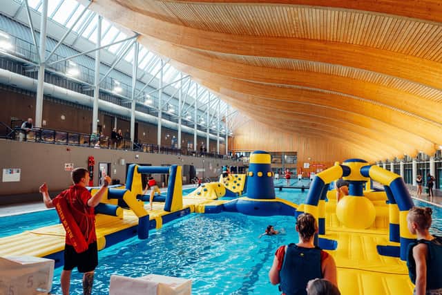 Mountbatten Leisure Centre has officially opened their inflatable aqua course - AquaDash!
Picture Credit: James Bridle www.JamesBridlePhoto.co.uk