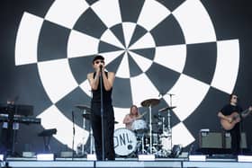 Louis Tomlinson Pictured: Louis Tomlinson singing on the Common Stage Picture:Marcin Jedrysiak