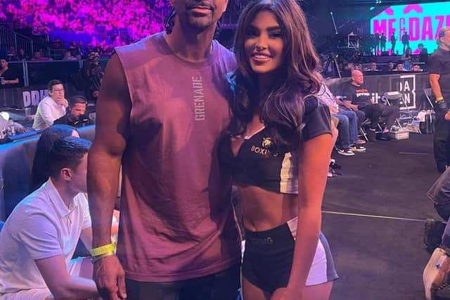 Chloe with David Haye