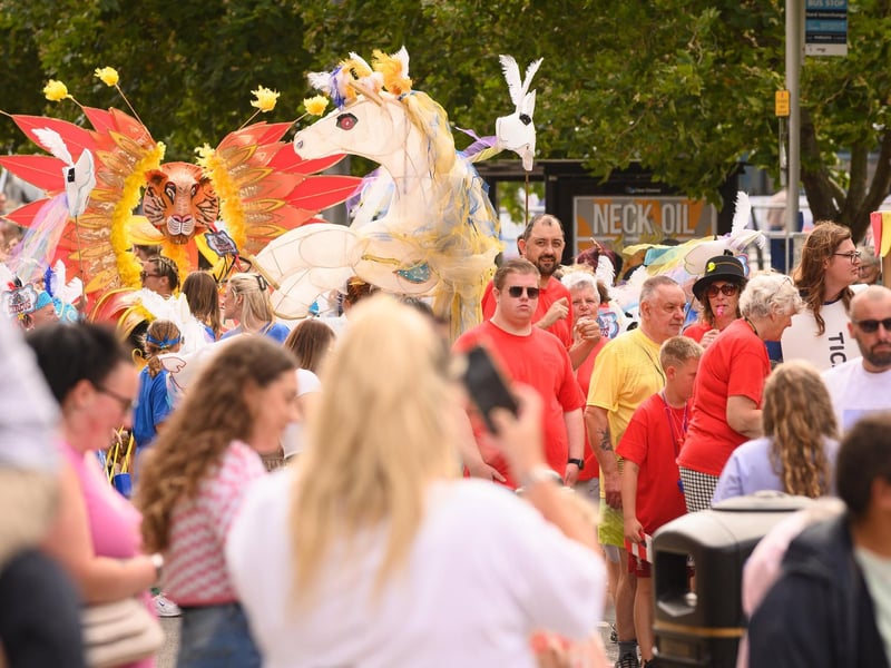 Portsea carnival 2023 - Local people taking part in the circus-themed parade on Saturday, August 12.